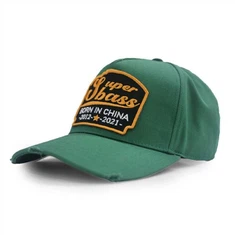 topi besbol logo sulaman puff
