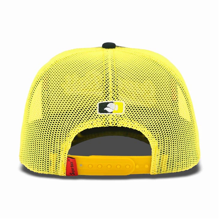 Black And Yellow Color Scheme Trucker Cap