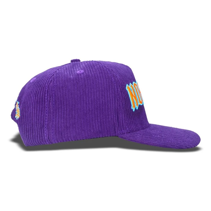 Elegant Purple Corduroy Baseball Cap