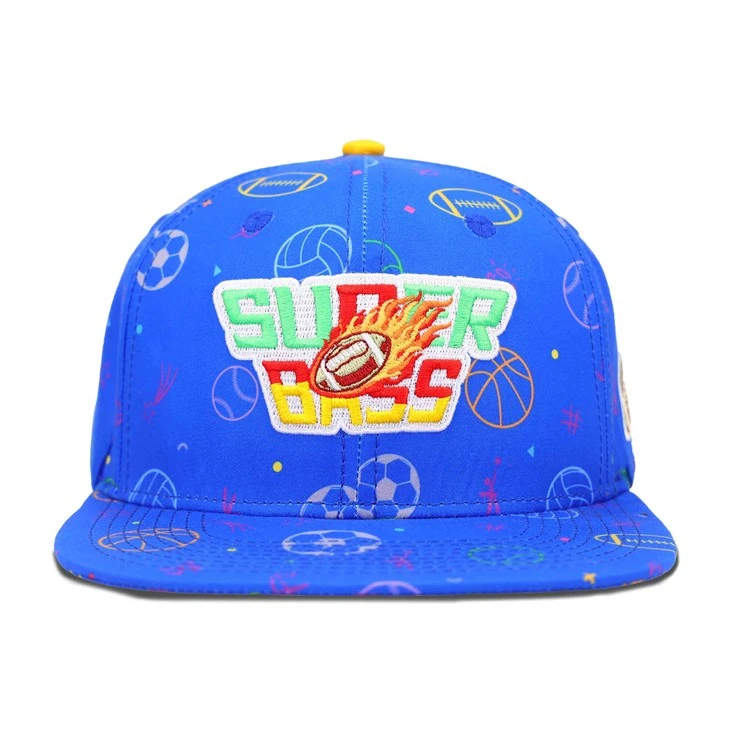 Rugby Theme Snapback Cap