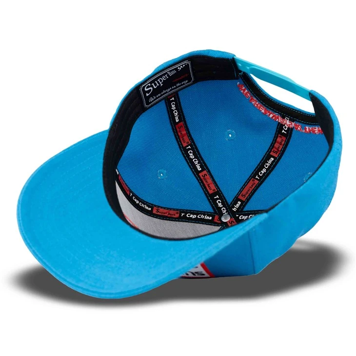 TCAP Custom Blue Baseball Hats Embroidery Cotton Hats Sport Caps